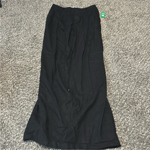 NWT! GAP Black Easy Wide-Leg Linen-Blend Trouser - Multiple Sizes 💎 - Picture 5 of 9